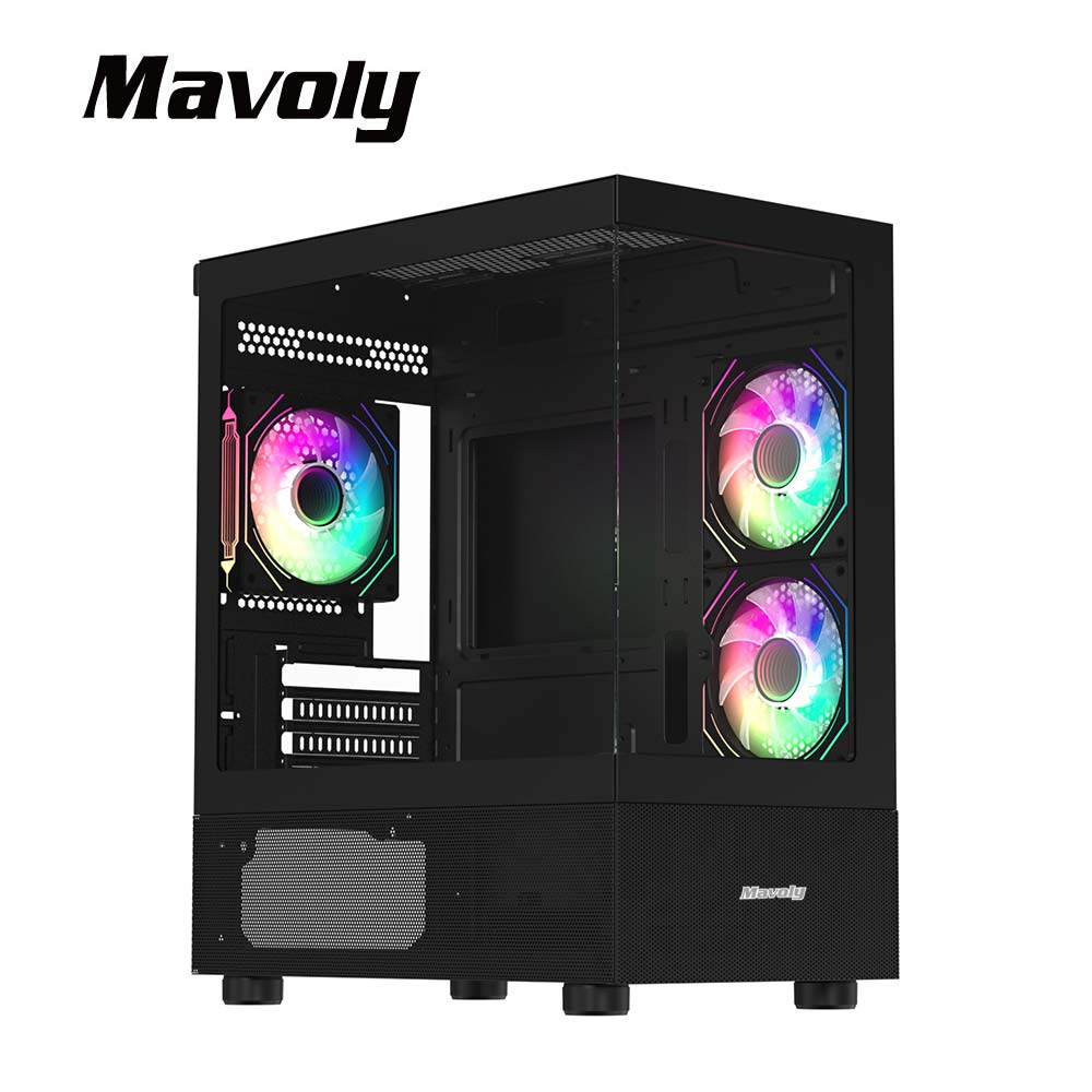 松聖 MAVOLY 4070 (黑)M-ATX全景玻璃機