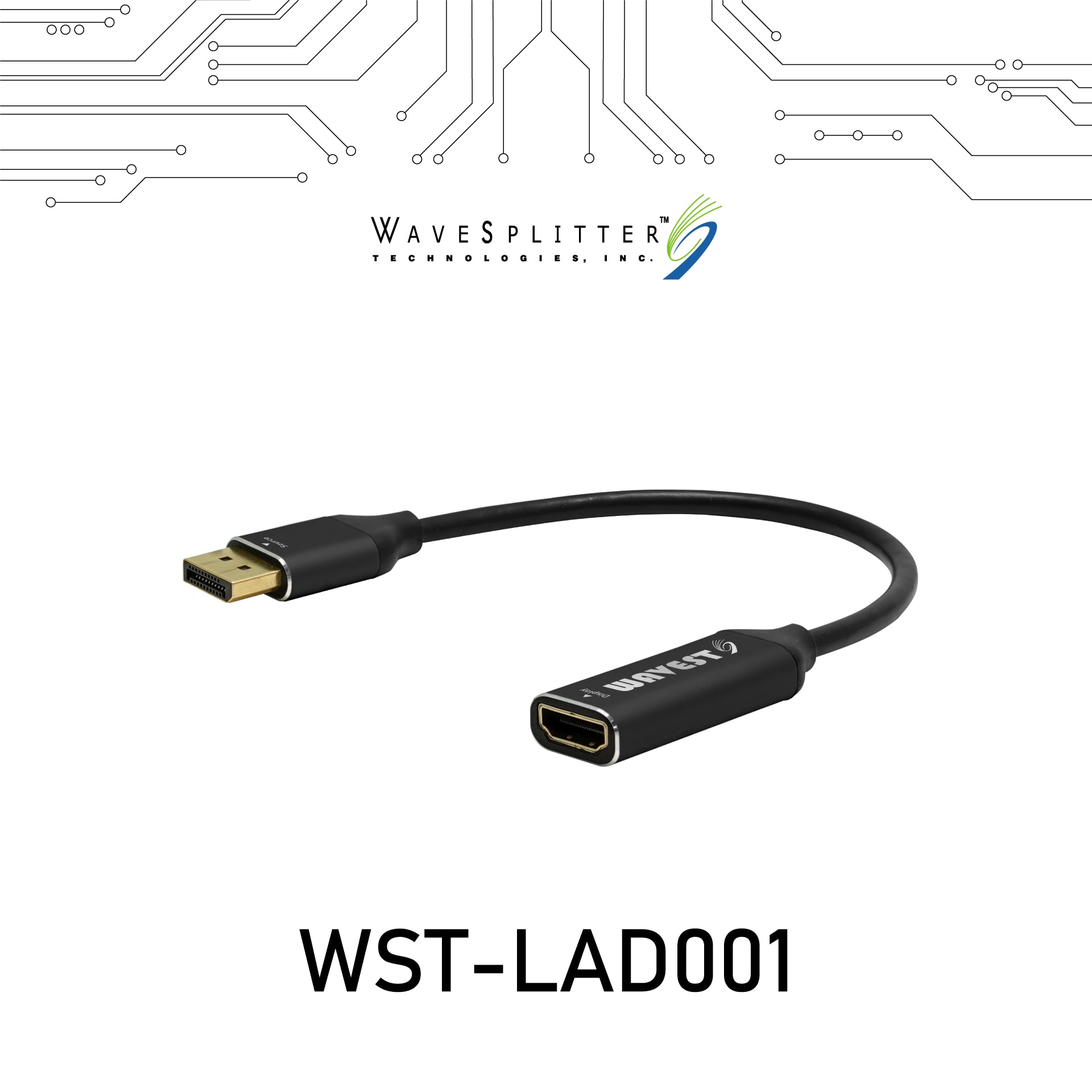 威世波 主動式DisplayPort1.4toHDMI 8K60Hz 轉接器