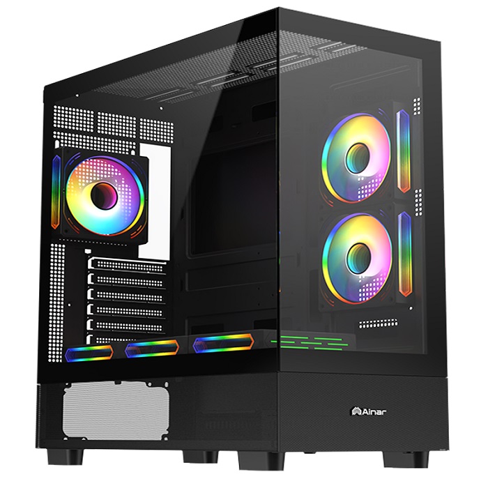 Ainar艾納爾 L210 PRO ATX 景觀六風扇機殼