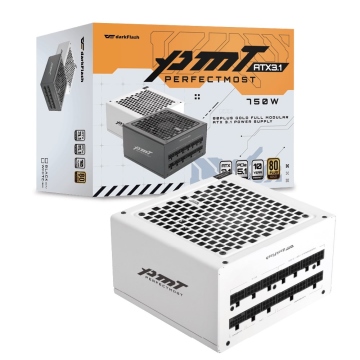 darkFlash PMT 750W 主日系電容 ATX3.1 白色 電源供應器