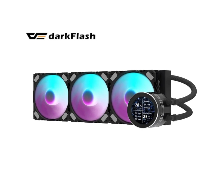 darkflash DN360S 一體式水冷 LCD 黑色 水冷散熱器