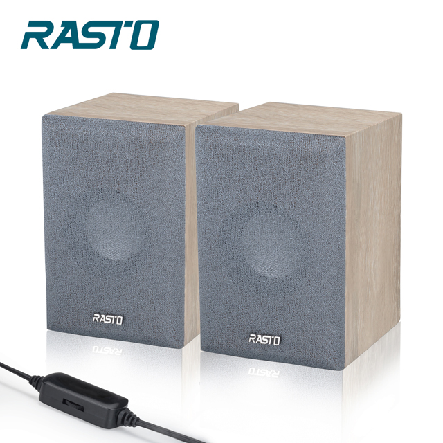 E-books RASTO RD4 木質工藝2.0聲道多媒體喇叭