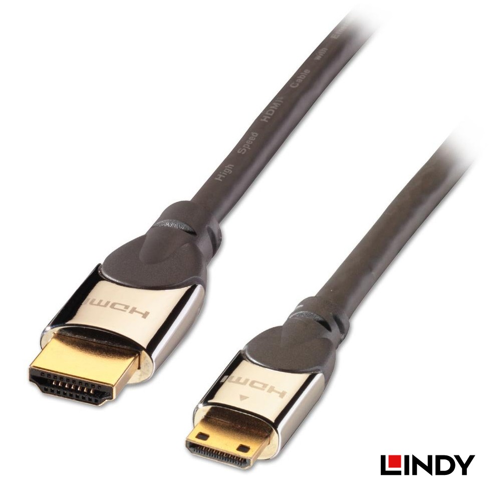林帝 HDMI公:MINI HDMI公 2.0版-2米(41437)
