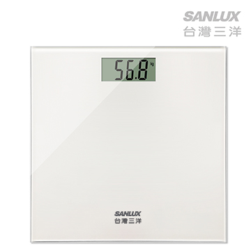 台灣三洋SANLUX數位體重計 (SYES-301W)白色